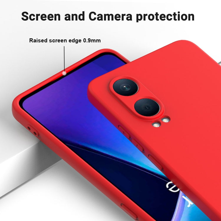 For OnePlus Nord CE4 Lite Solid Color Liquid Silicone Dropproof Full Coverage Phone Case