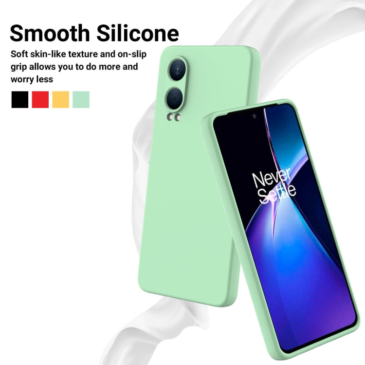 For OnePlus Nord CE4 Lite Solid Color Liquid Silicone Dropproof Full Coverage Phone Case