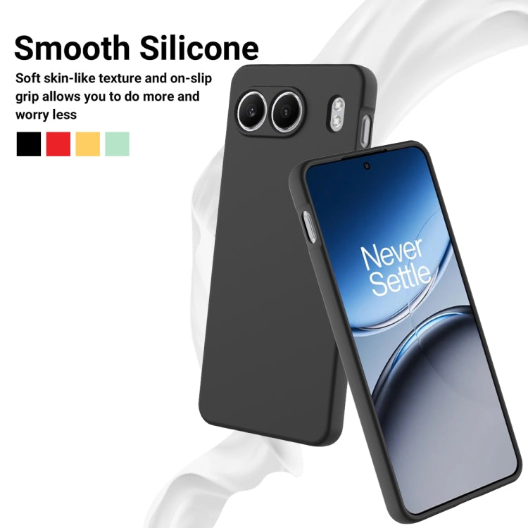 For OnePlus Nord 4 Solid Color Liquid Silicone Dropproof Full Coverage Phone Case