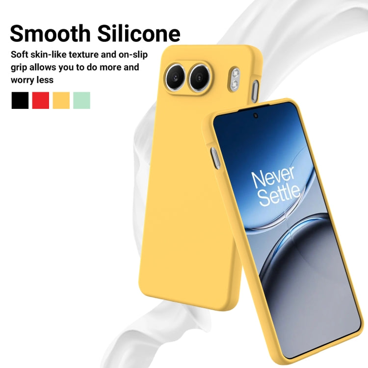 For OnePlus Nord 4 Solid Color Liquid Silicone Dropproof Full Coverage Phone Case