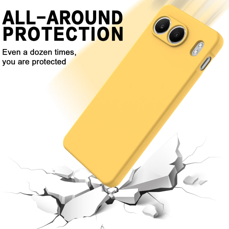 For OnePlus Nord 4 Solid Color Liquid Silicone Dropproof Full Coverage Phone Case