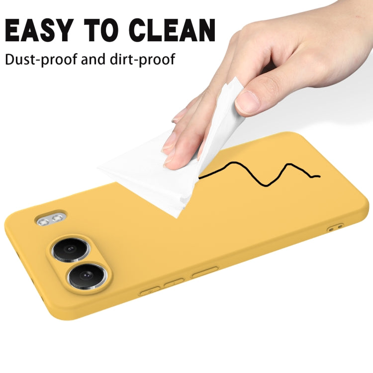 For OnePlus Nord 4 Solid Color Liquid Silicone Dropproof Full Coverage Phone Case