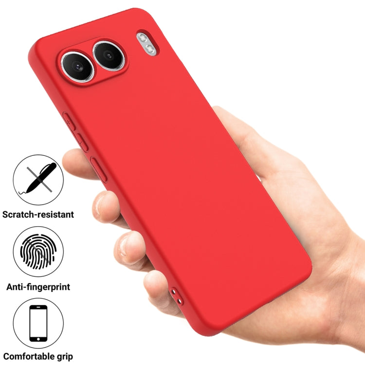 For OnePlus Nord 4 Solid Color Liquid Silicone Dropproof Full Coverage Phone Case