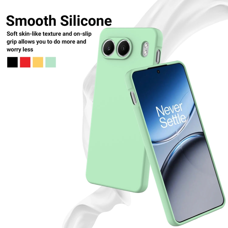 For OnePlus Nord 4 Solid Color Liquid Silicone Dropproof Full Coverage Phone Case