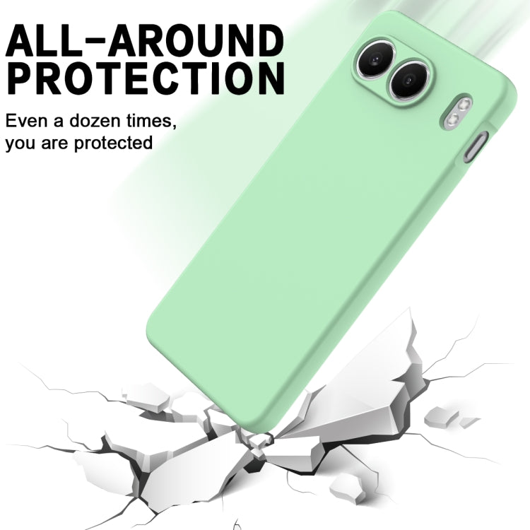 For OnePlus Nord 4 Solid Color Liquid Silicone Dropproof Full Coverage Phone Case