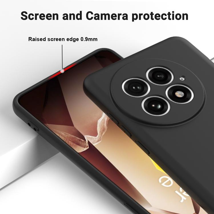 For OnePlus 13 Solid Color Liquid Silicone Dropproof Full Coverage Phone Case