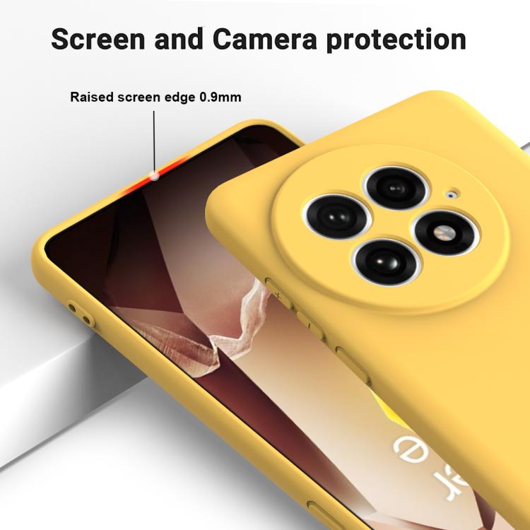 For OnePlus 13 Solid Color Liquid Silicone Dropproof Full Coverage Phone Case