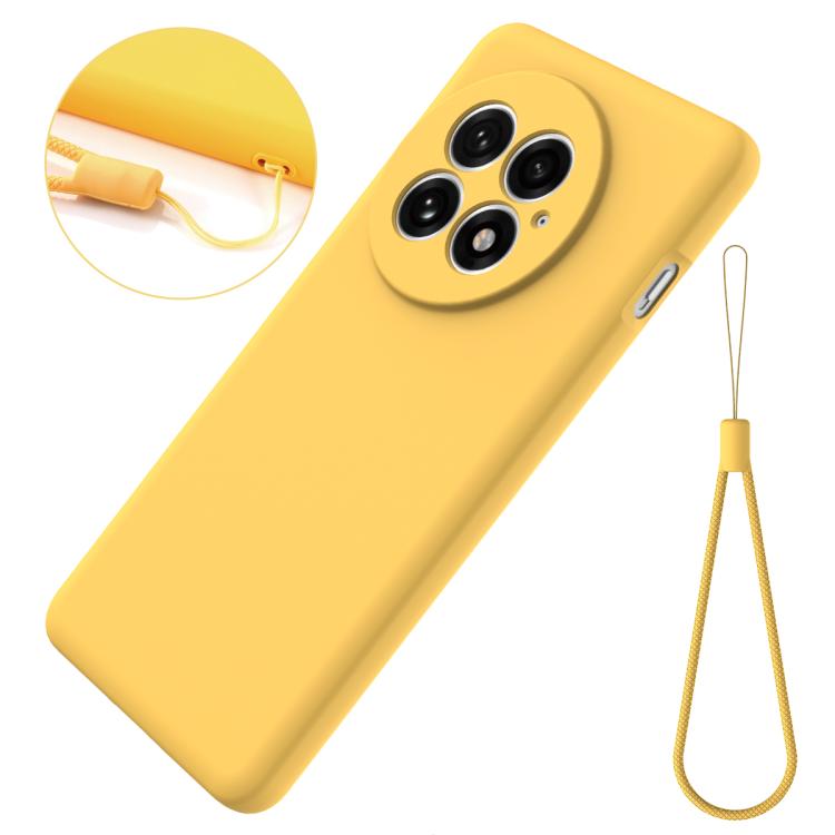 For OnePlus 13 Solid Color Liquid Silicone Dropproof Full Coverage Phone Case