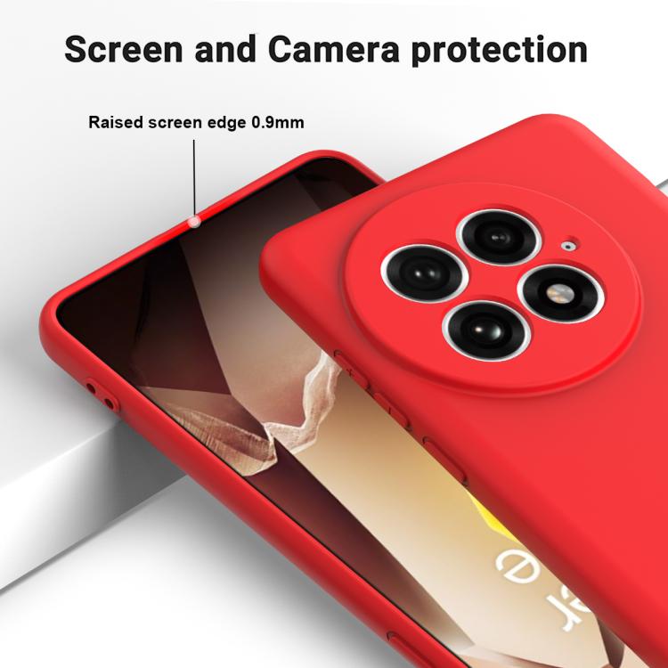 For OnePlus 13 Solid Color Liquid Silicone Dropproof Full Coverage Phone Case