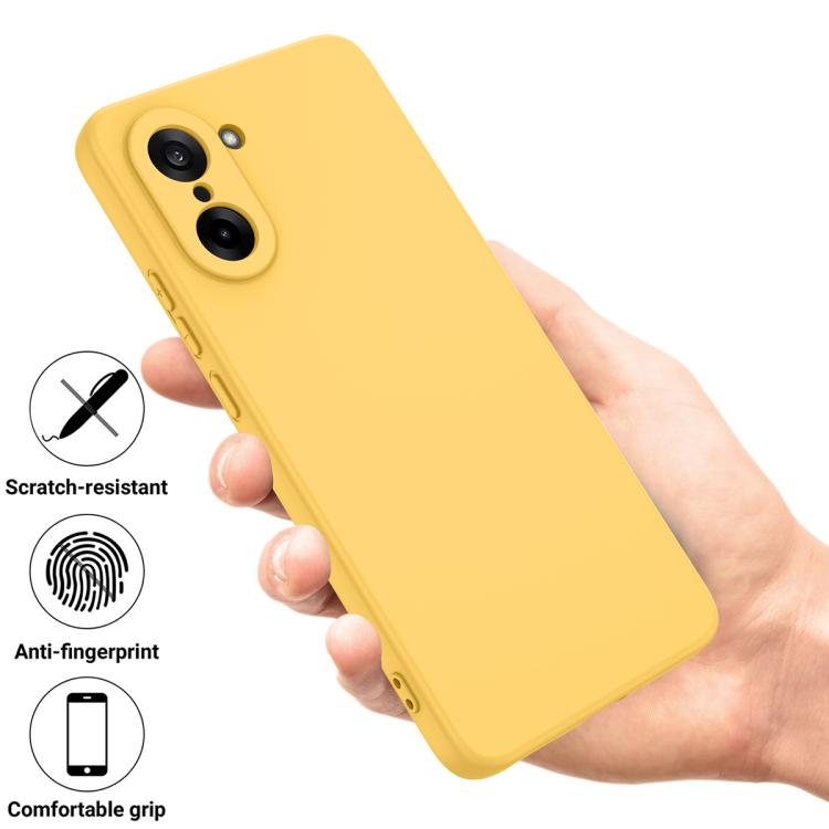 For OnePlus Nord CE5 / Ace 5 Racing Solid Color Liquid Silicone Dropproof Full Coverage Phone Case