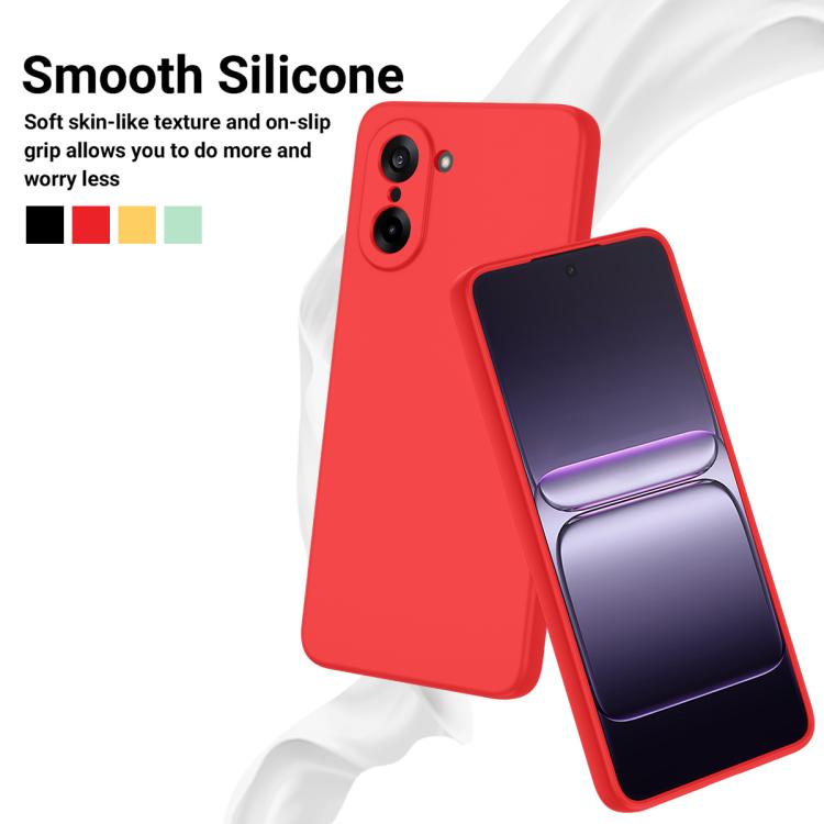 For OnePlus Nord CE5 / Ace 5 Racing Solid Color Liquid Silicone Dropproof Full Coverage Phone Case