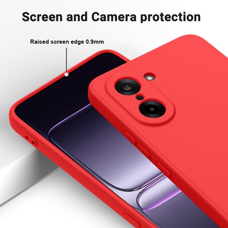 For OnePlus Nord CE5 / Ace 5 Racing Solid Color Liquid Silicone Dropproof Full Coverage Phone Case