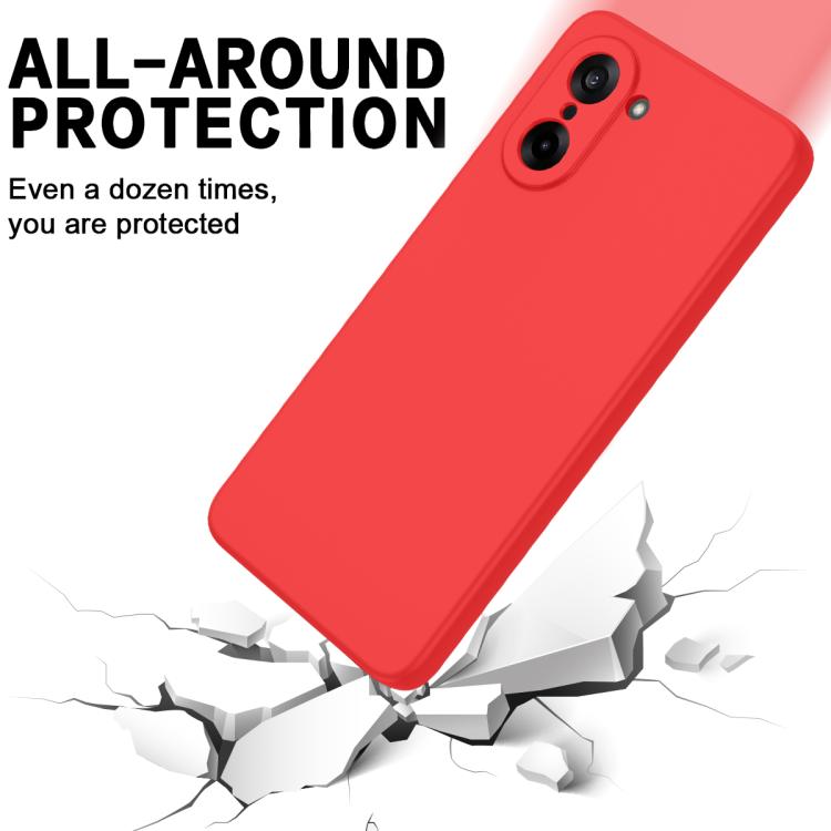 For OnePlus Nord CE5 / Ace 5 Racing Solid Color Liquid Silicone Dropproof Full Coverage Phone Case