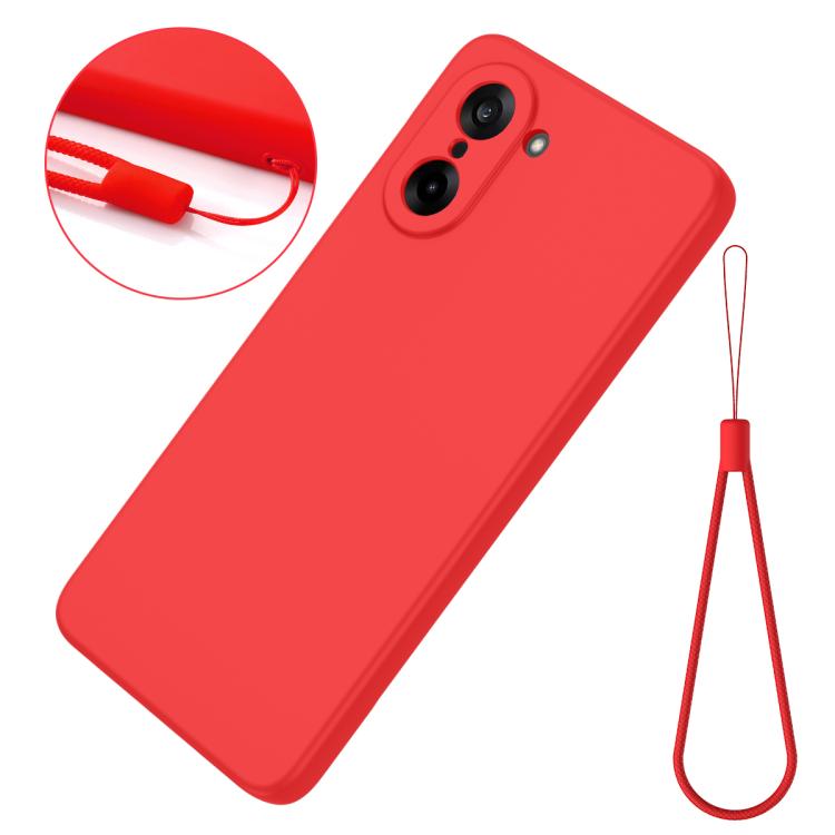 For OnePlus Nord CE5 / Ace 5 Racing Solid Color Liquid Silicone Dropproof Full Coverage Phone Case