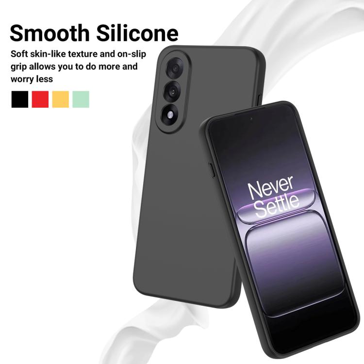 For OnePlus Nord 5 / Ace 5 Ultra Solid Color Liquid Silicone Dropproof Full Coverage Phone Case