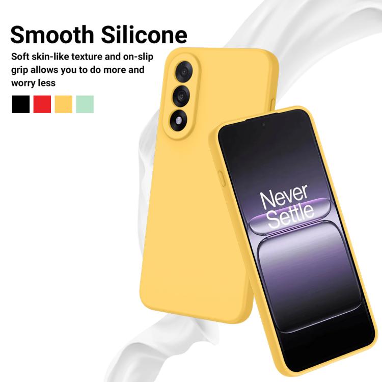 For OnePlus Nord 5 / Ace 5 Ultra Solid Color Liquid Silicone Dropproof Full Coverage Phone Case
