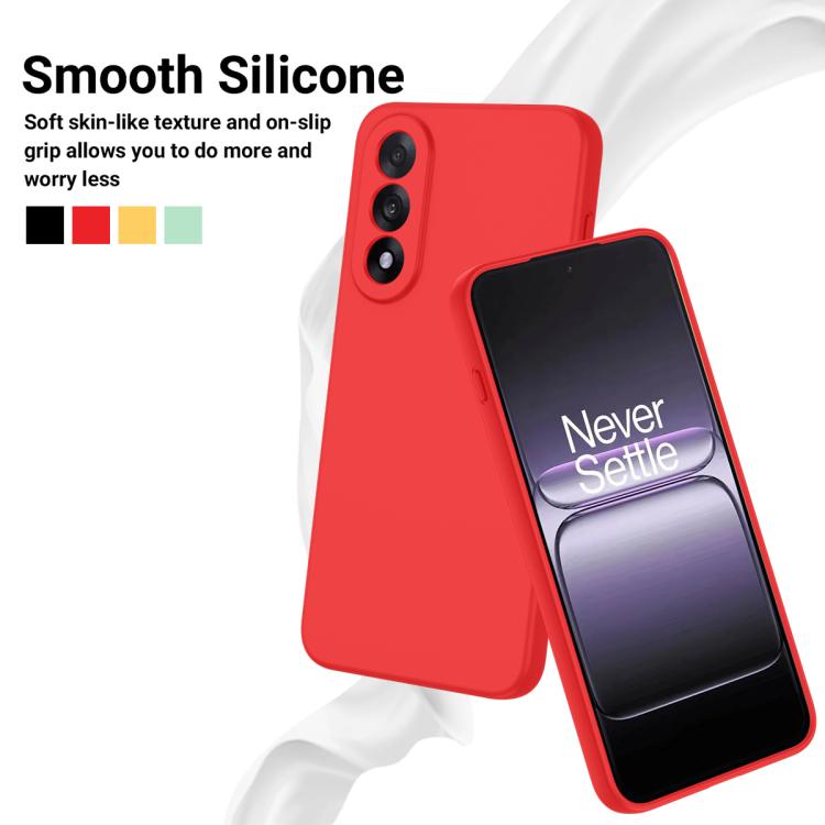 For OnePlus Nord 5 / Ace 5 Ultra Solid Color Liquid Silicone Dropproof Full Coverage Phone Case