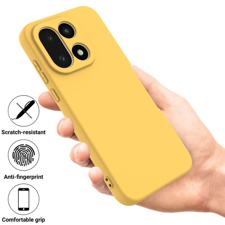 For OnePlus 15 Solid Color Liquid Silicone Dropproof Full Coverage Phone Case