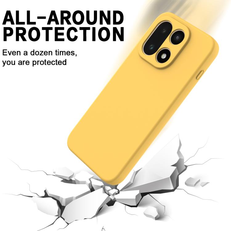 For OnePlus 15 Solid Color Liquid Silicone Dropproof Full Coverage Phone Case