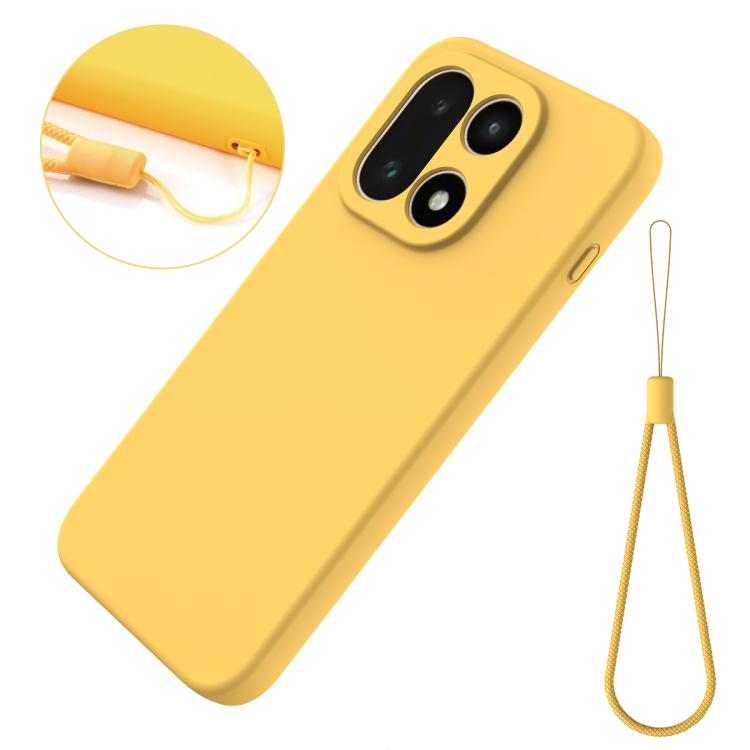 For OnePlus 15 Solid Color Liquid Silicone Dropproof Full Coverage Phone Case