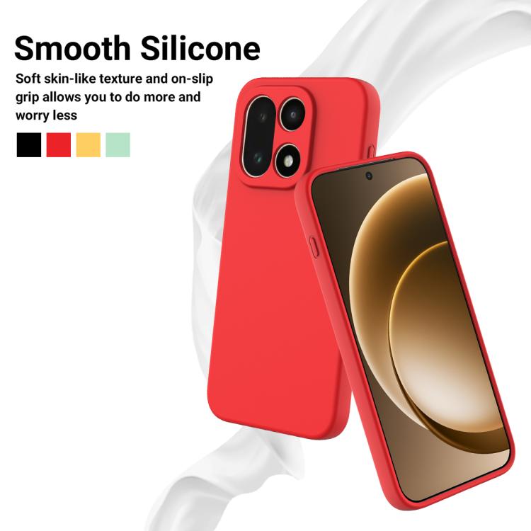 For OnePlus 15 Solid Color Liquid Silicone Dropproof Full Coverage Phone Case