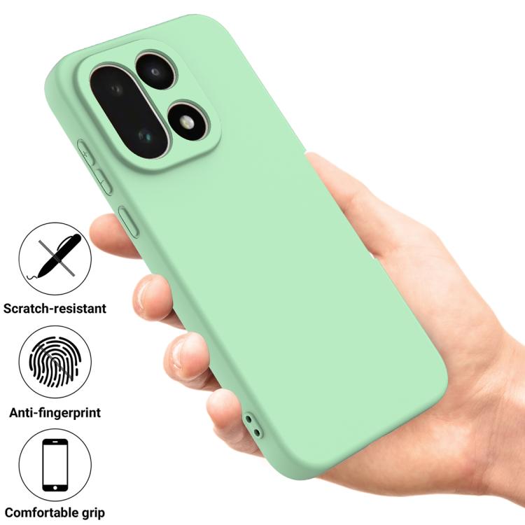 For OnePlus 15 Solid Color Liquid Silicone Dropproof Full Coverage Phone Case