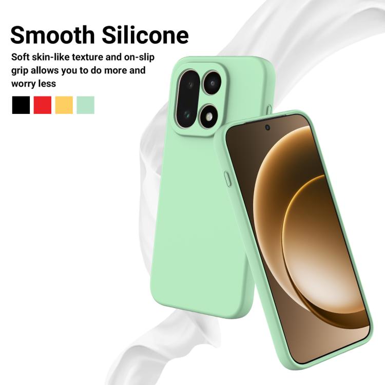 For OnePlus 15 Solid Color Liquid Silicone Dropproof Full Coverage Phone Case