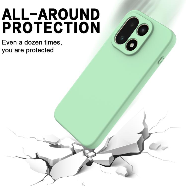 For OnePlus 15 Solid Color Liquid Silicone Dropproof Full Coverage Phone Case