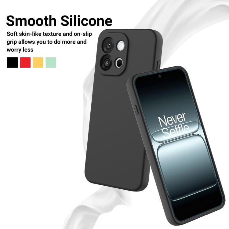 For OnePlus Nord CE6 5G Solid Color Liquid Silicone Dropproof Full Coverage Phone Case