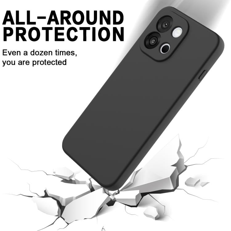 For OnePlus Nord CE6 5G Solid Color Liquid Silicone Dropproof Full Coverage Phone Case