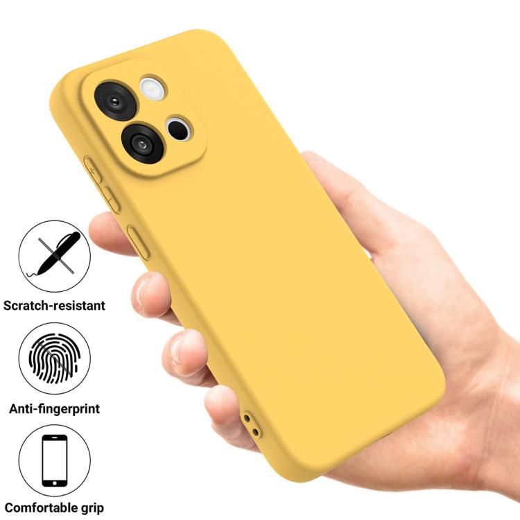 For OnePlus Nord CE6 5G Solid Color Liquid Silicone Dropproof Full Coverage Phone Case