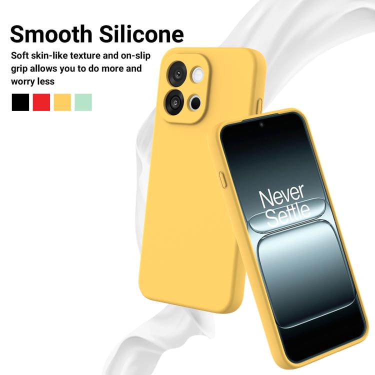 For OnePlus Nord CE6 5G Solid Color Liquid Silicone Dropproof Full Coverage Phone Case