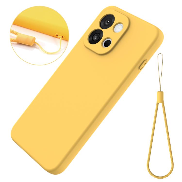 For OnePlus Nord CE6 5G Solid Color Liquid Silicone Dropproof Full Coverage Phone Case