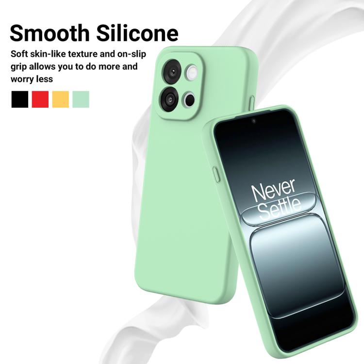 For OnePlus Nord CE6 5G Solid Color Liquid Silicone Dropproof Full Coverage Phone Case