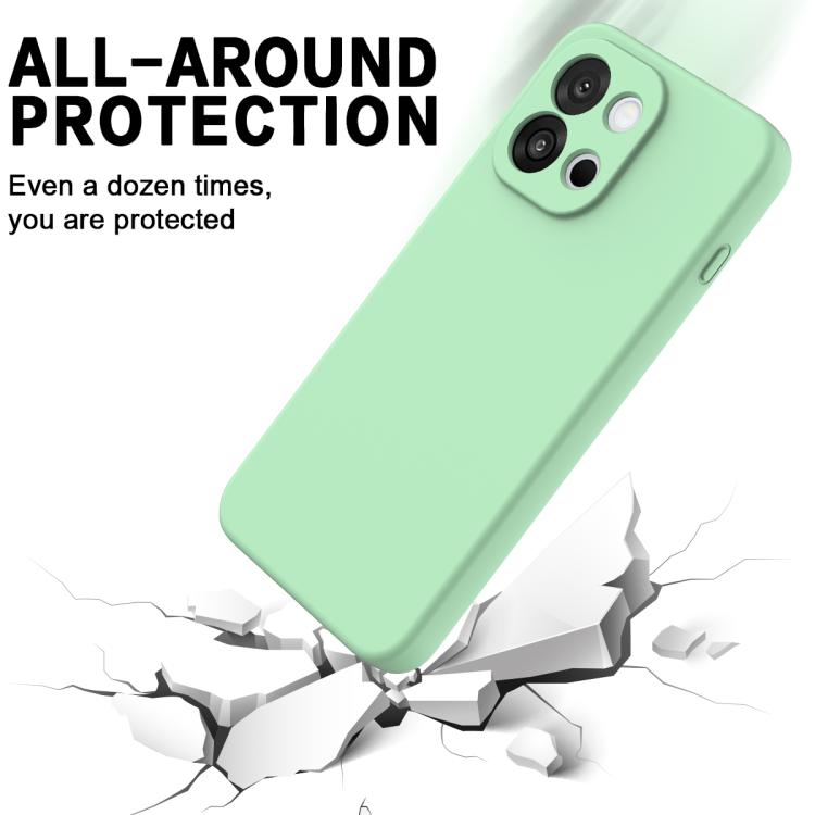 For OnePlus Nord CE6 5G Solid Color Liquid Silicone Dropproof Full Coverage Phone Case