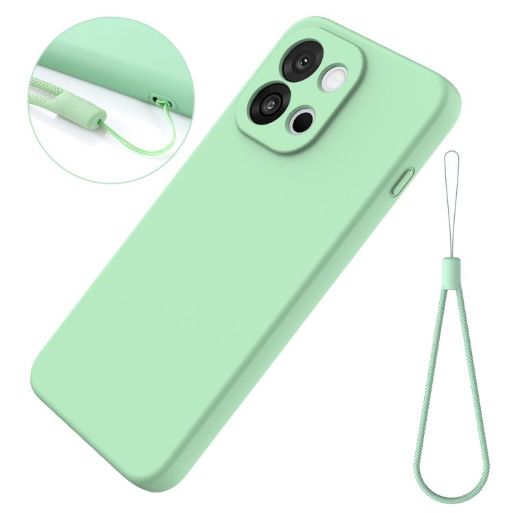 For OnePlus Nord CE6 5G Solid Color Liquid Silicone Dropproof Full Coverage Phone Case