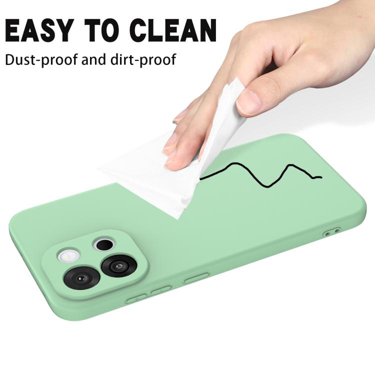 For OnePlus Nord CE6 5G Solid Color Liquid Silicone Dropproof Full Coverage Phone Case