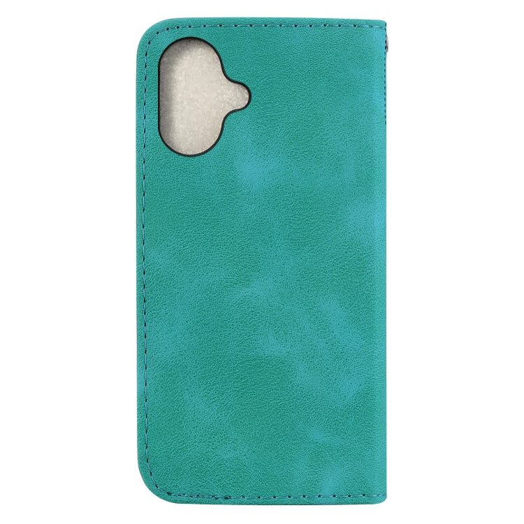 For iPhone 16 Plus Seven-shaped Embossed Leather Phone Case