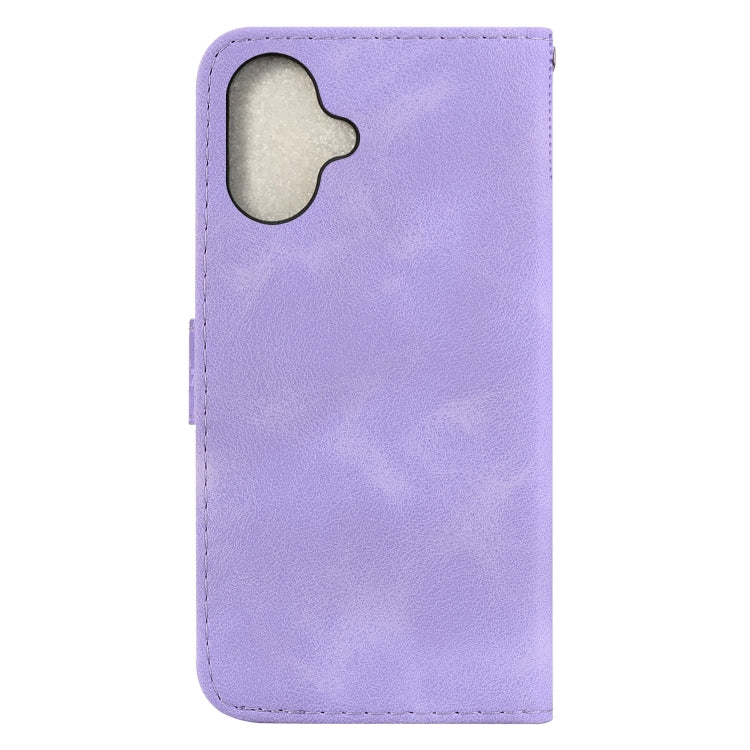 For iPhone 16 Plus Seven-shaped Embossed Leather Phone Case