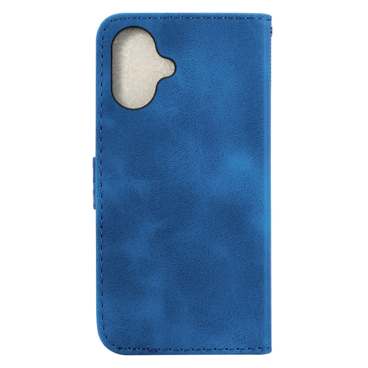 For iPhone 16 Plus Seven-shaped Embossed Leather Phone Case