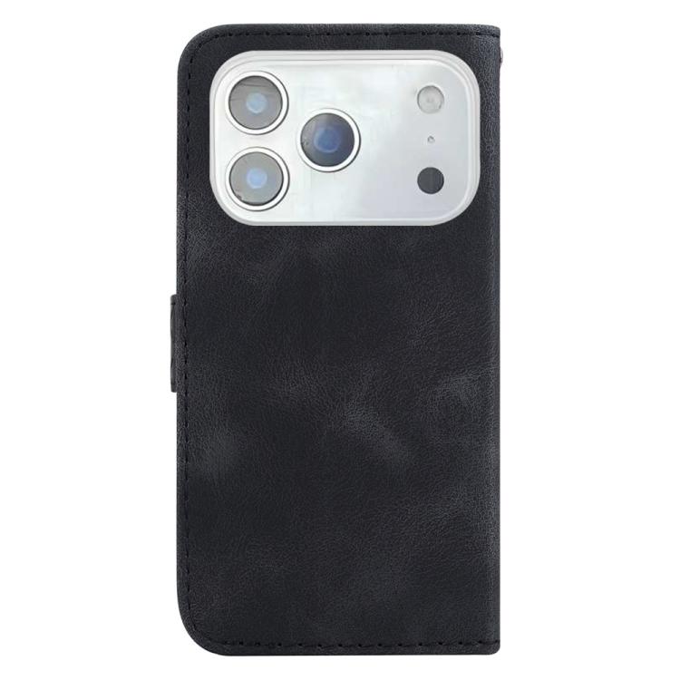 For iPhone 17 Pro Max Seven-shaped Embossed Leather Phone Case