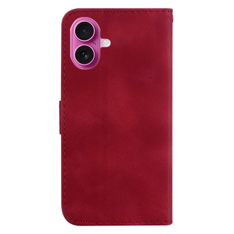 For iPhone 17 Seven-shaped Embossed Leather Phone Case