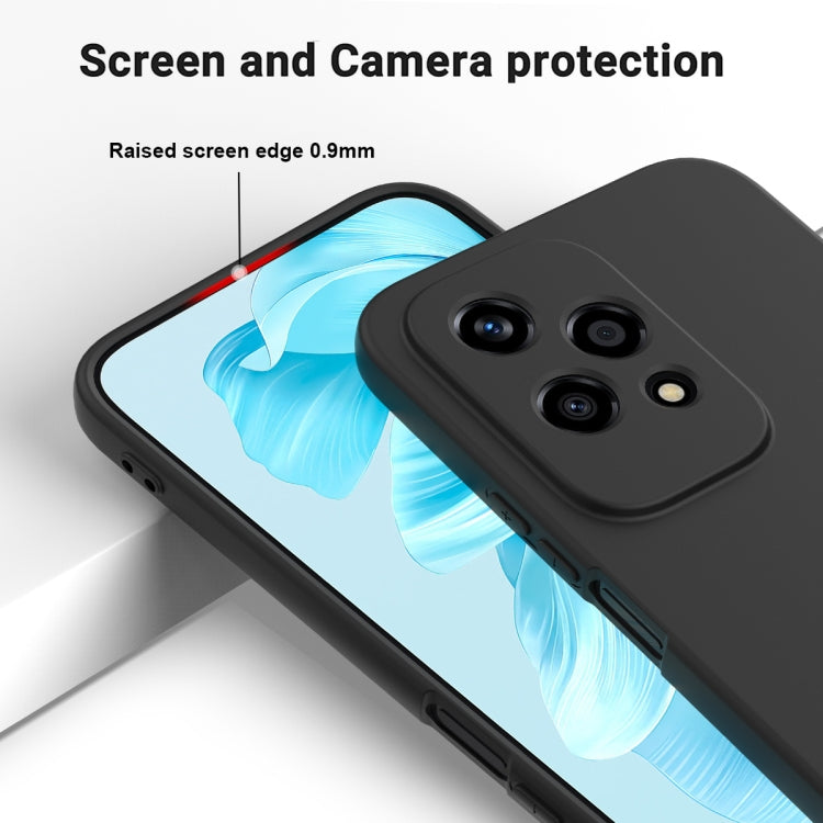 For Honor 200 Lite Global Solid Color Liquid Silicone Dropproof Full Coverage Phone Case