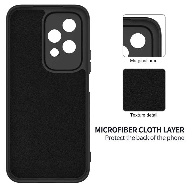 For Honor 200 Lite Global Solid Color Liquid Silicone Dropproof Full Coverage Phone Case