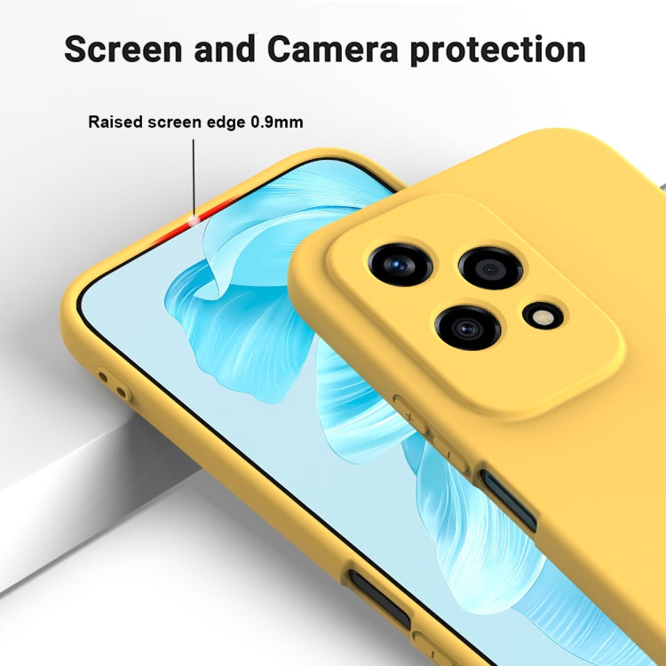 For Honor 200 Lite Global Solid Color Liquid Silicone Dropproof Full Coverage Phone Case
