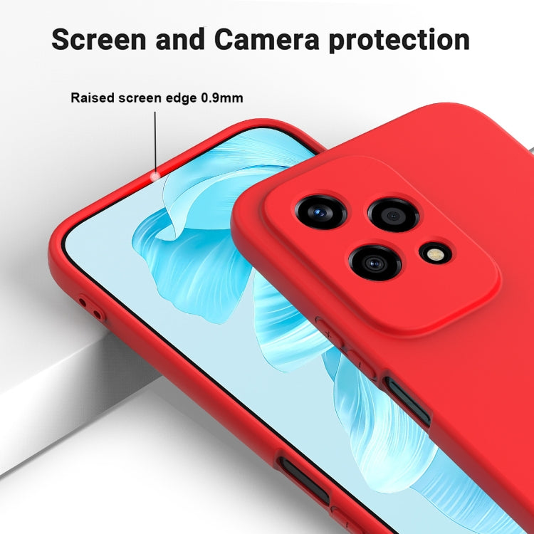 For Honor 200 Lite Global Solid Color Liquid Silicone Dropproof Full Coverage Phone Case