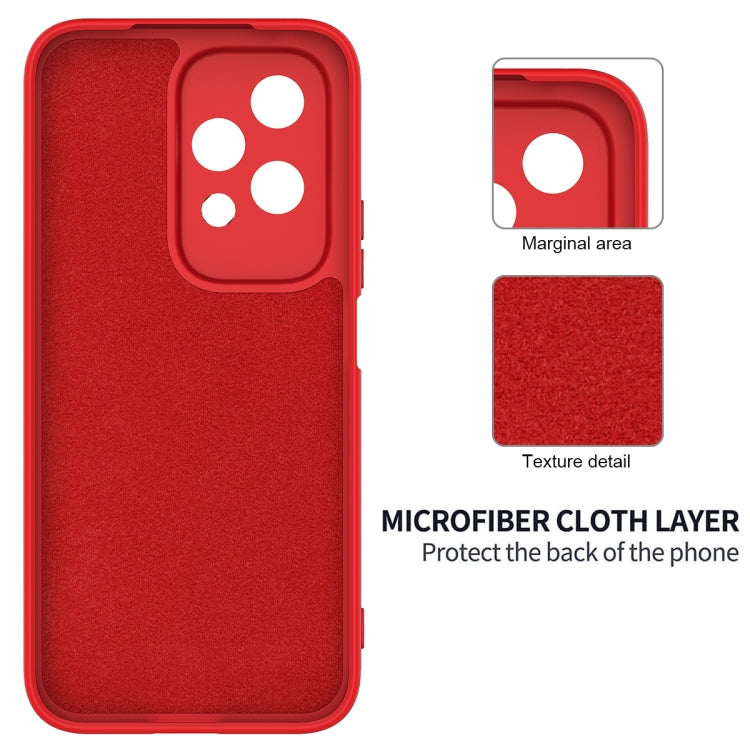 For Honor 200 Lite Global Solid Color Liquid Silicone Dropproof Full Coverage Phone Case