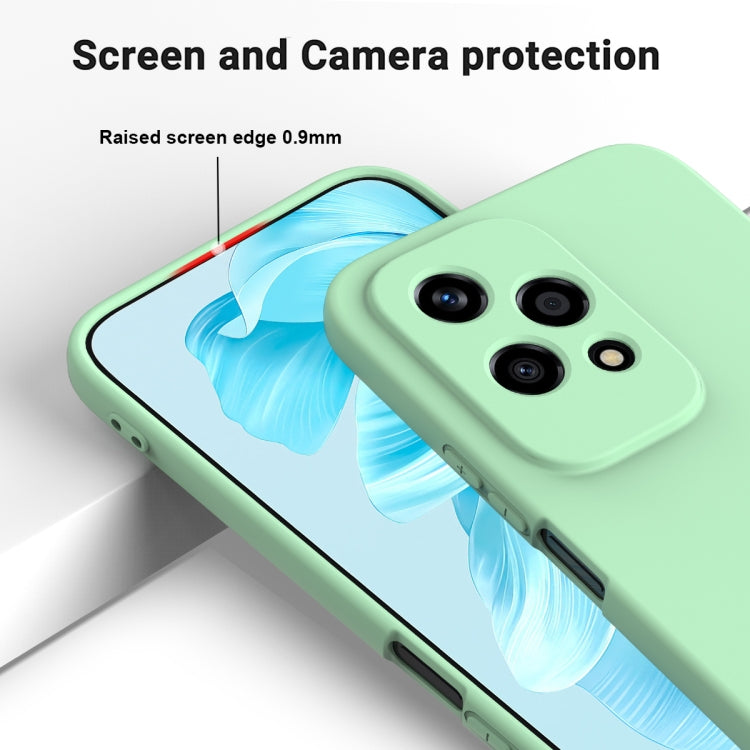 For Honor 200 Lite Global Solid Color Liquid Silicone Dropproof Full Coverage Phone Case