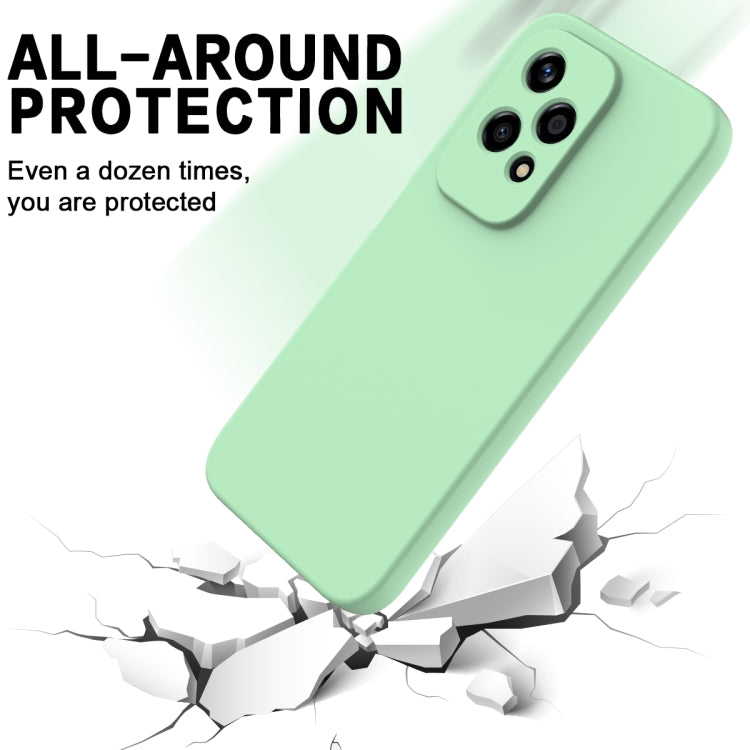 For Honor 200 Lite Global Solid Color Liquid Silicone Dropproof Full Coverage Phone Case
