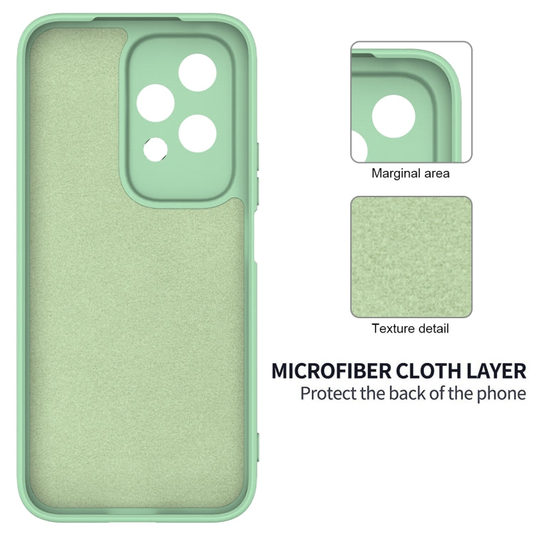 For Honor 200 Lite Global Solid Color Liquid Silicone Dropproof Full Coverage Phone Case